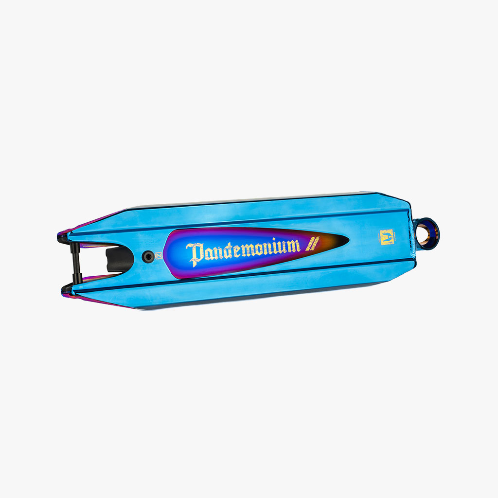 Ethic DTC Pandemonium V2 Pro Scooter Deck | Chrome Blue | Scooter