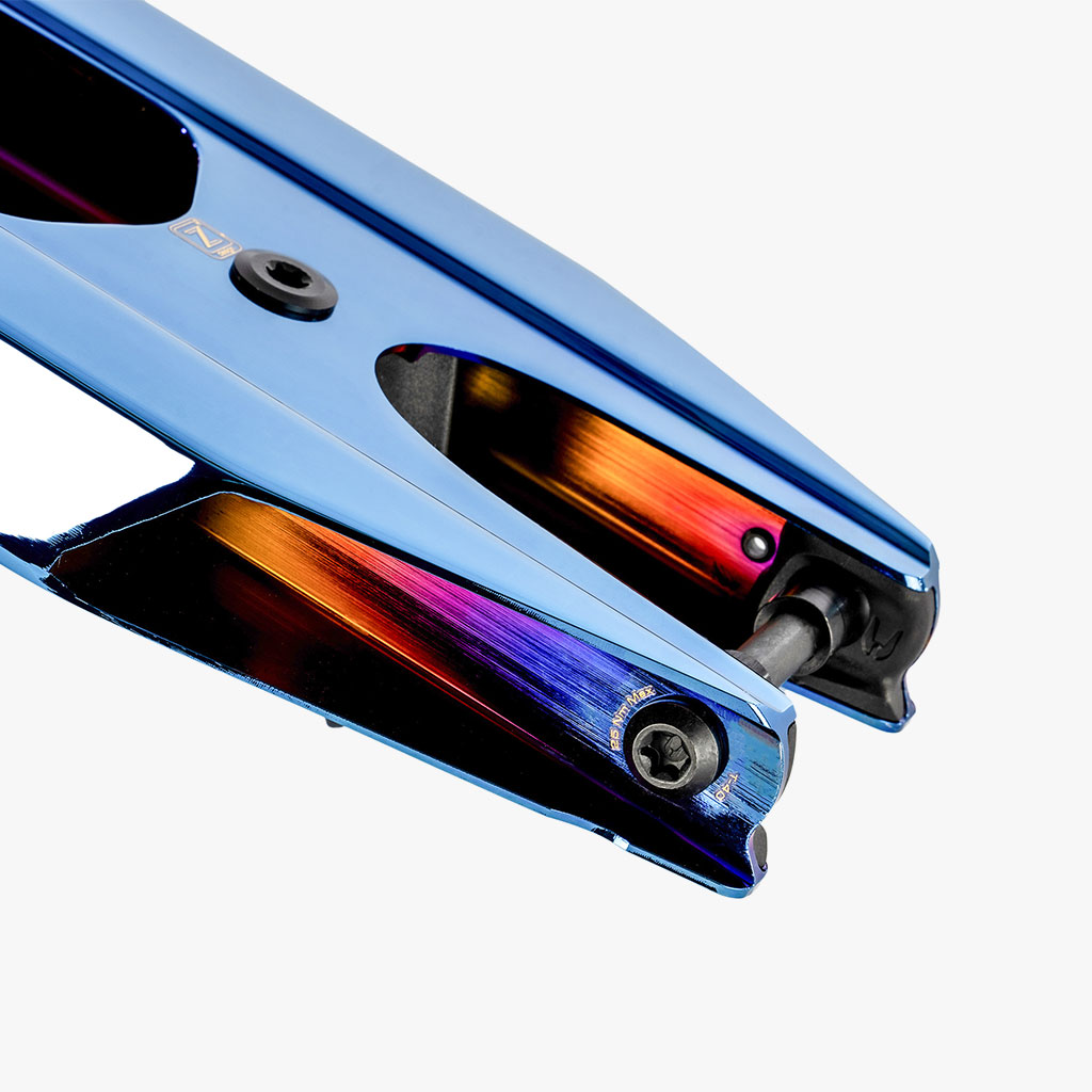 Ethic DTC Pandemonium V2 Pro Scooter Deck | Chrome Blue | Scooter